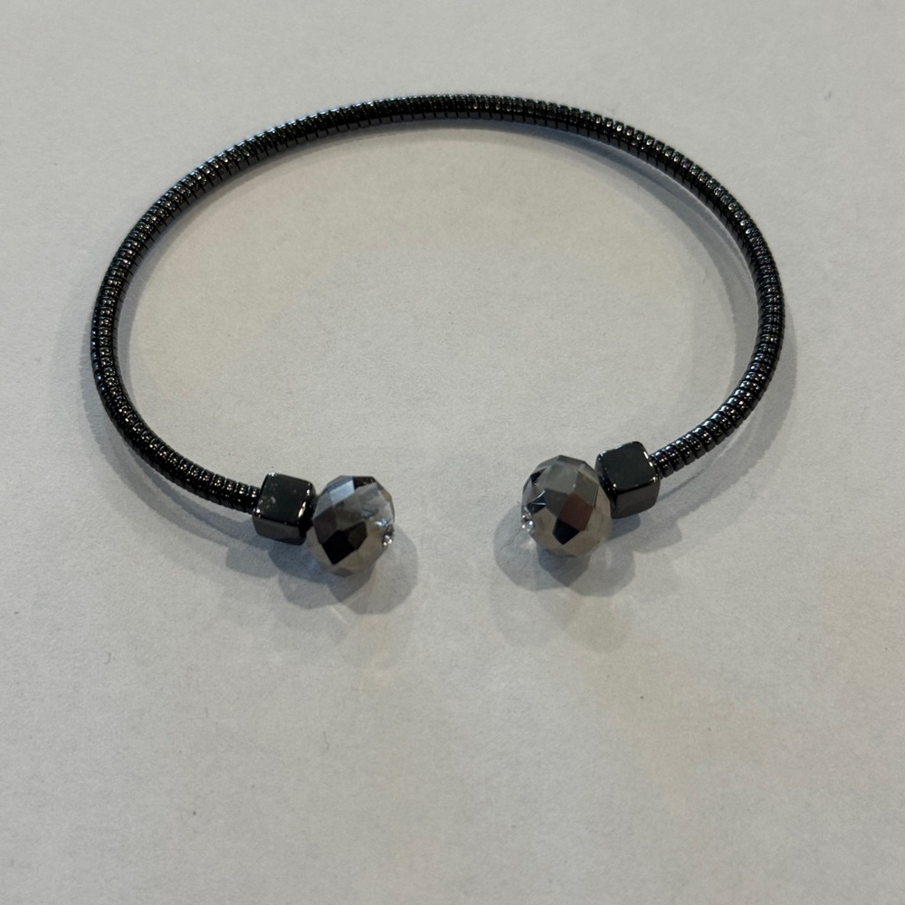 Premier Designs Black and Silver Bracelet